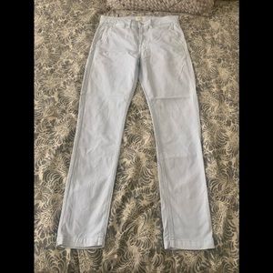 7 for all mankind stretch slim chino pants men’s light blue